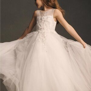 Anthropologie Ivory Lace Kids Dress